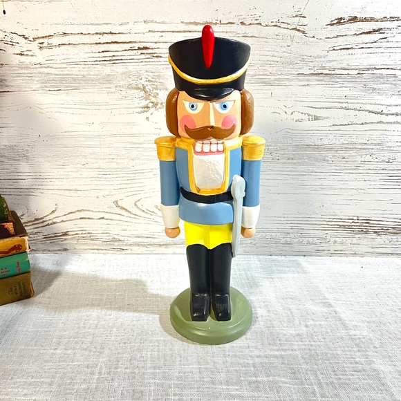 Other - Vintage ceramic nutcracker statue holiday decor Christmas